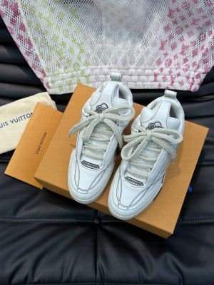 Louis Vuitton LV Skate Man's Sneakers in Leather and Mesh White 2023