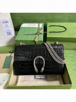 Gucci Dionysus Alligator pattern small shoulder bag 400249 black