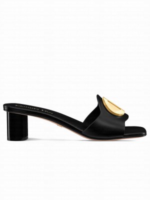 Christian Dior Women's Forever Dior Heeled Slide Black