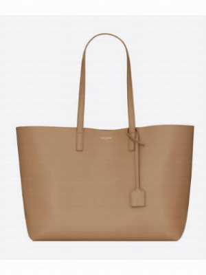 SAINT LAURENT SHOPPING SAINT LAURENT E/W IN SUPPLE LEATHER 600281 TAUPE