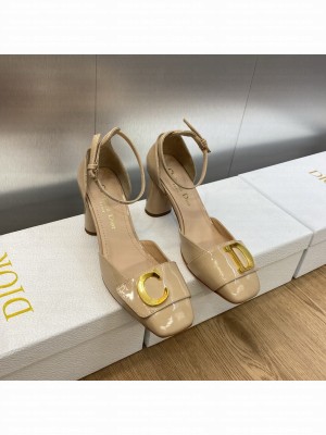 Dior C'est Dior Pumps 8cm in Patent Calfskin 2023 Nude