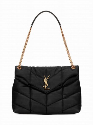 Saint Laurent Puffer Medium In Nappa Leather Black