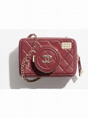 Chanel CAMERA BAG AS4817 Burgundy