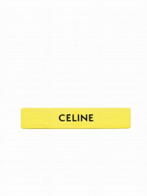 Celine Monochroms Hair Clip Yellow