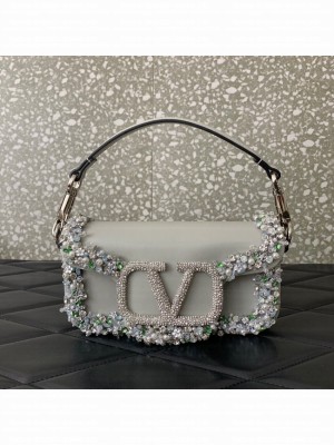 VALENTINO Super Mini Loco imitation crystal chain bag WP6036-1