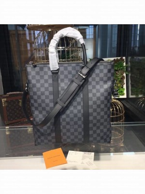 Louis Vuitton Anton Tote Bag Damier Graphite Canvas Fall/Winter 2017 Collection N40000, Graphite 