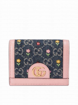 Gucci Ophidia Card Case Wallet Coffee