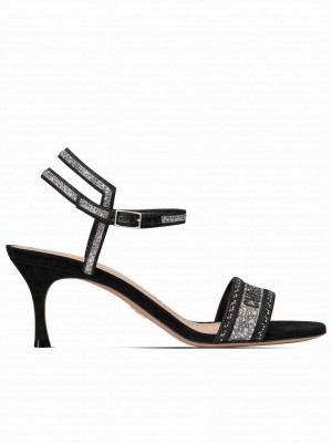 Christian Dior Women's Dway Heeled Sandal Black