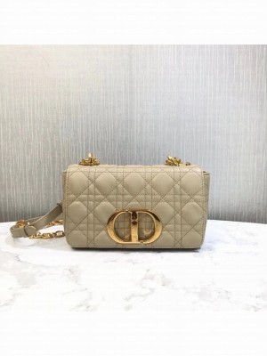 Dior SMALL DIOR CARO BAG Soft Cannage Calfskin M9241 Beige