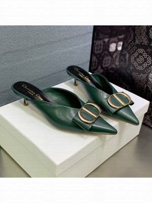 Dior Mule 4.5cm Lambskin Green