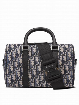 Christian Dior Lingot 26 Bag Dark Blue