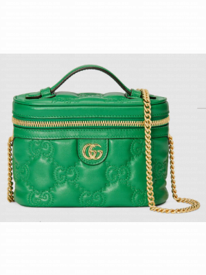 Gucci GG Matelasse top handle mini bag 723770 Green