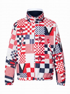 Louis Vuitton Women's Reversible Nylon Windbreaker Red
