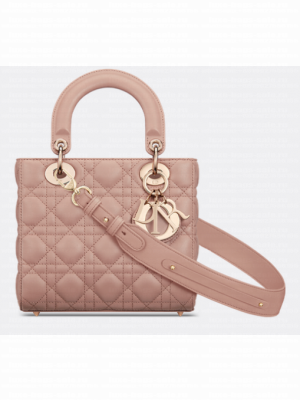 Small Lady Dior My ABCDior Bag Blush Cannage Lambskin M0538ONG