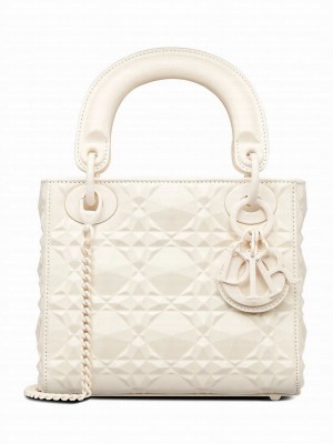 Christian Dior Mini Lady Dior Bag Cream
