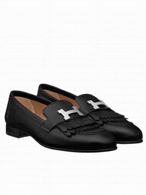 Hermes Women's Royal Loafer Black