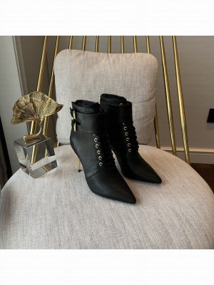 Balmain Women's 9.5cm URIA Uria Ankle Boots Calfskin Black 2022 Collection
