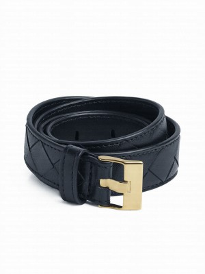 Bottega Veneta Watch Belt Black