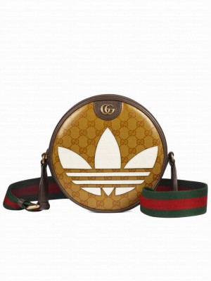 Gucci x adidas Ophidia Small Shoulder Bag 702640 Dark Coffee