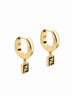 Fendi Women's Forever Fendi Earrings 8AH990 Black