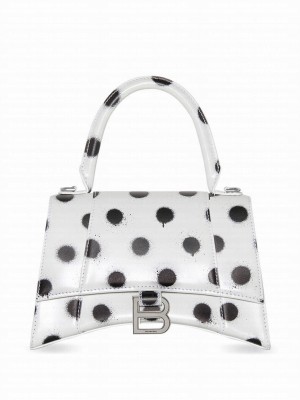 Balenciaga Hourglass Small Handbag Cream