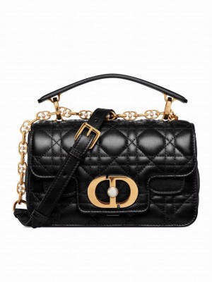 Christian Dior Mini Dior Jolie Top Handle Bag Black