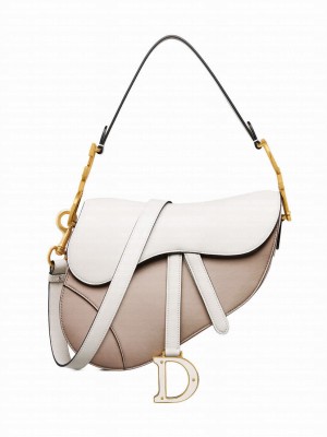 Christian Dior Saddle Bag With Strap Pink