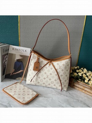 Louis Vuitton CARRYALL PM M46203 white