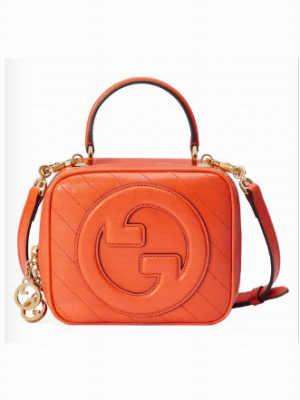 GUCCI BLONDIE TOP HANDLE BAG 744434 Orange