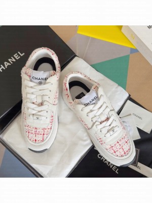 Chanel Tweed & Leather G38299 Sneakers 2024 04