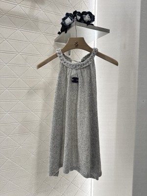 Chanel Knitted Top Gray