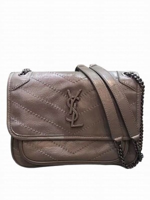 Saint Laurent Baby Niki Chain Bag 5330370 Gray
