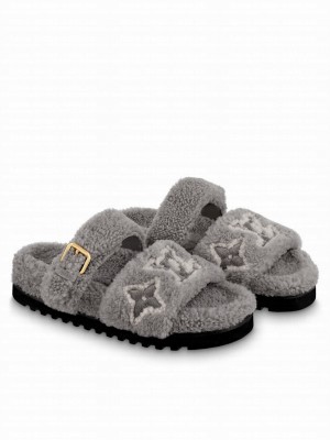 Louis Vuitton Women's Paseo Flat Comfort Mule Gray