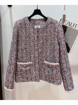 Chanel Women's Tweed Jacket Pink