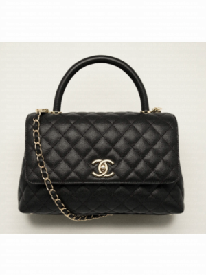 Chanel LARGE FLAP BAG WITH TOP HANDLE A92991 black
