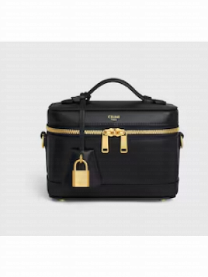 CELINE VANITY IN SMOOTH SATINATED CALFSKIN 119463 black