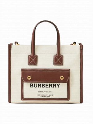 Burberry Mini Freya Tote Bag Coffee