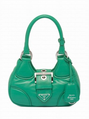 Prada Moon Padded Nappa-leather Bag 1BA381 Green