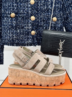 Hermes Havane 30 sandal Suede gray