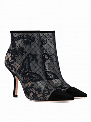 Christian Dior Women's Capture Heeled Ankle Boot Black