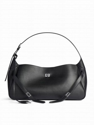 Balenciaga Bel Air Medium Shoulder Bag Black