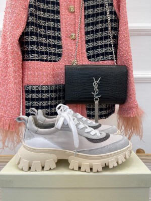 Brunello Cucinell Suede and techno fabric runners sneakers 021 