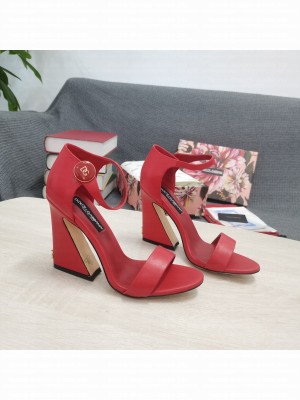 DOLCE & GABBANA HEEL 10.5CM WITH GEOMETRIC HEEL SANDALS 2022 06