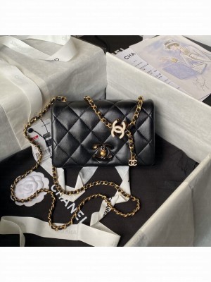 Chanel MINI FLAP BAG AS4967 black