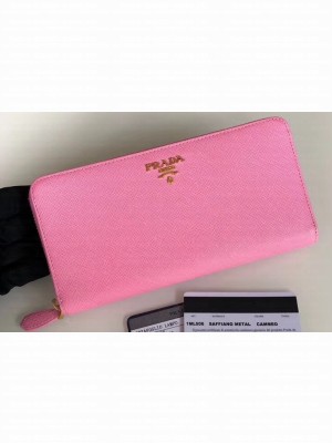 Prada Leather Zip Around Wallet 1ML506 09