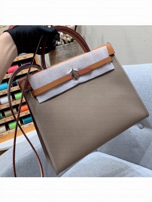 Hermes Herbag Zip 31 Bag in Original Quality Brown/Camel