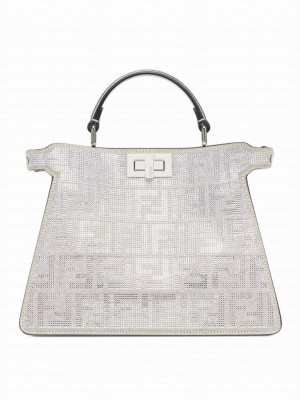 Fendi Peekaboo ISeeU Small 8BN327 Silver