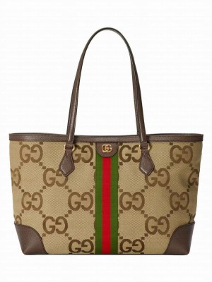 Gucci Ophidia jumbo GG Medium Tote 631685 Brown