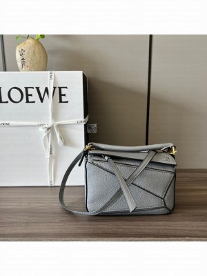 Loewe mini Puzzle Bag Original Leather 6134 gray