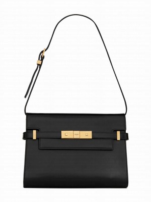 Saint Laurent Manhattan Small Shoulder Bag 675626 Black